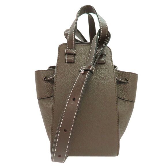 LOEWE Khaki Leather Hammock Bag - Picture 11 of 11